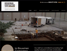 Tablet Screenshot of bouwmancontracting.com